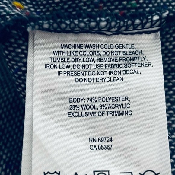 Columbia Wool Button Down Shirt Blue and Multi Color Size Small - Picture 6 of 9